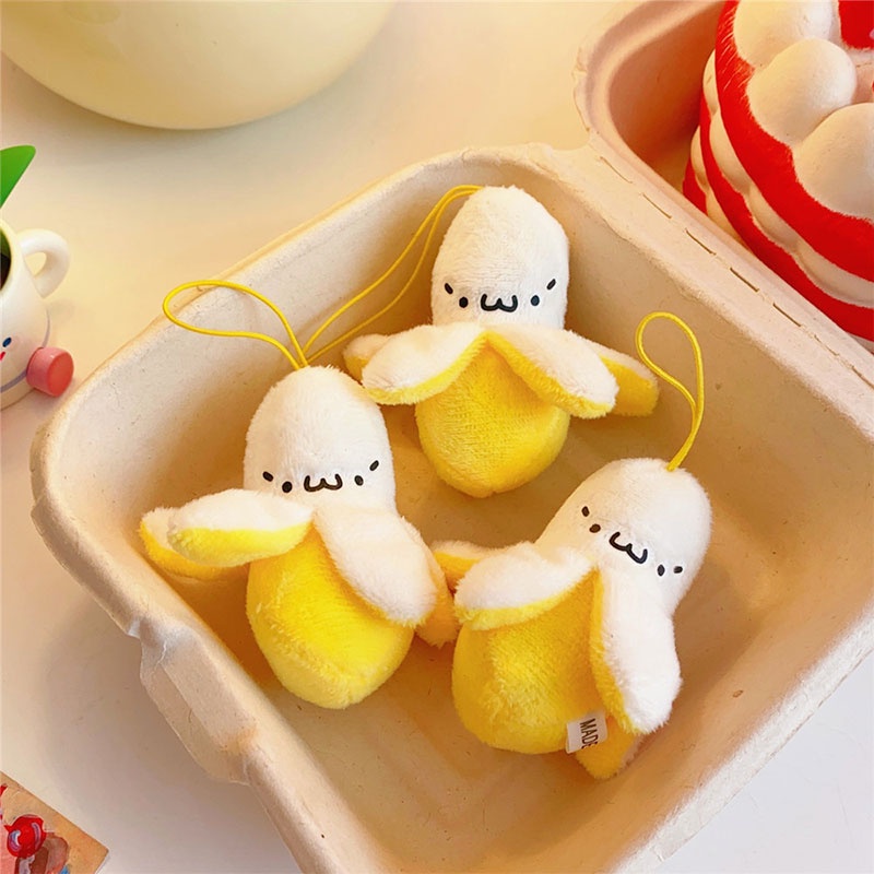 Boyashi Mặt Dây Chuyền Hình Quả Chuối Nhồi Bông Dễ Thương Dành Cho Cặp Đôi Bạn Gái