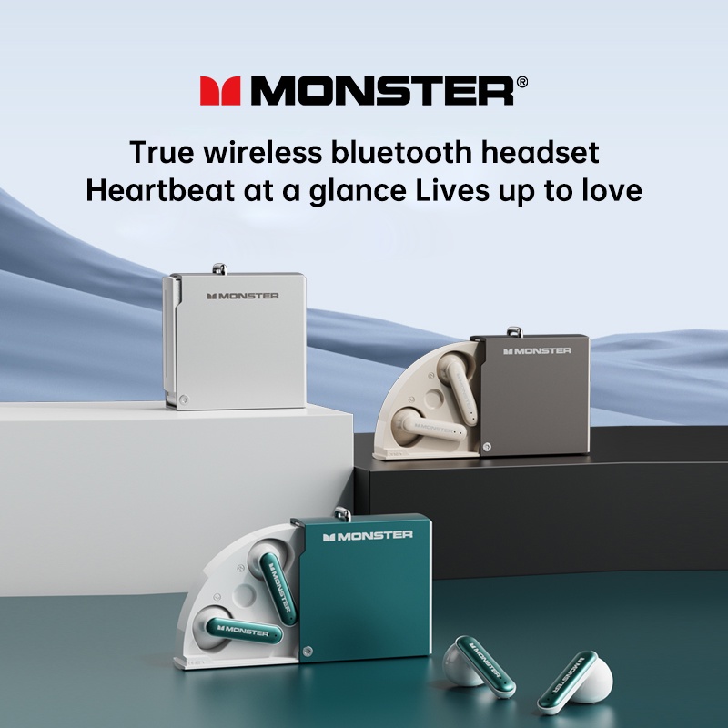 Monster XKT17 Tai nghe bluetooth gaming , delay cực thấp khi chơi game, có mic tws Giảm Tiếng Ồn Hiệu Quả Thấp Tích Hợp mic chống nước