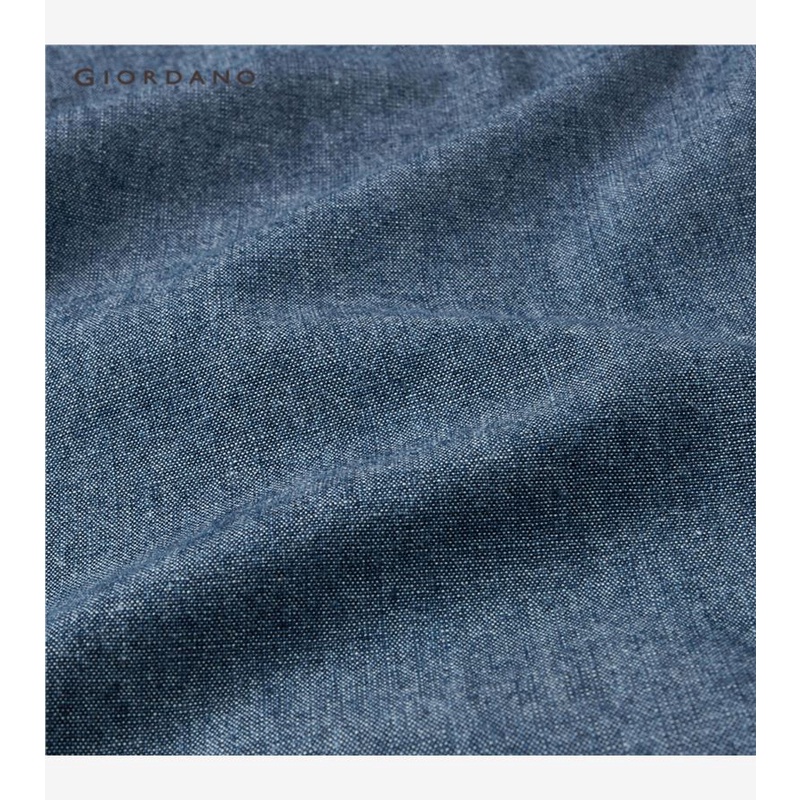 Quần Jean Giordano 05422308 bằng cotton mềm mại dài 9 tấc cạp chun thoải mái cho nữ