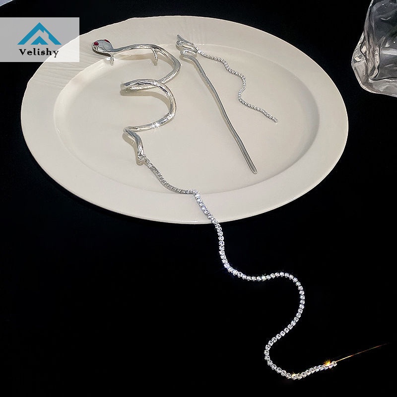 Velishy Trâm Cài Tóc Hình Rắn Phong Cách Trung Hoa Cổ Điển Thời Trang Cho Nữ