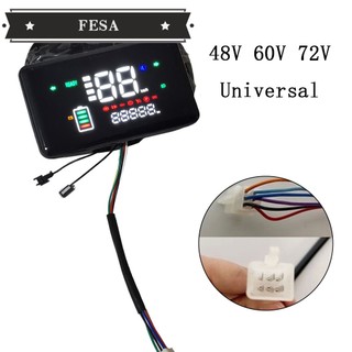 Đồng hồ đo tốc độ kỹ thuật số lcd 48v 60v 72v dành cho xe đạp điện
