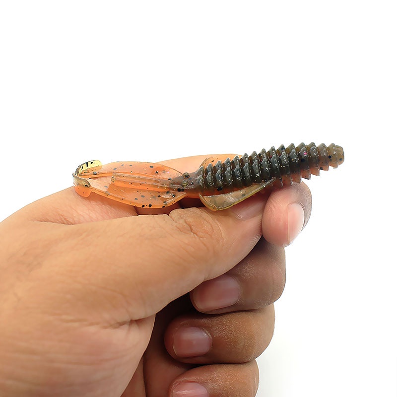 1 Mồi Tôm Giả Câu Cá Bằng Cao Su Mềm 8cm / 4.5g 12cm / 15.5g