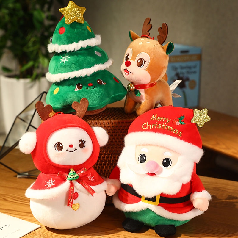 Mới Búp Bê Nhồi Bông Hình Ông Già Noel Và Quả Táo Dễ Thương