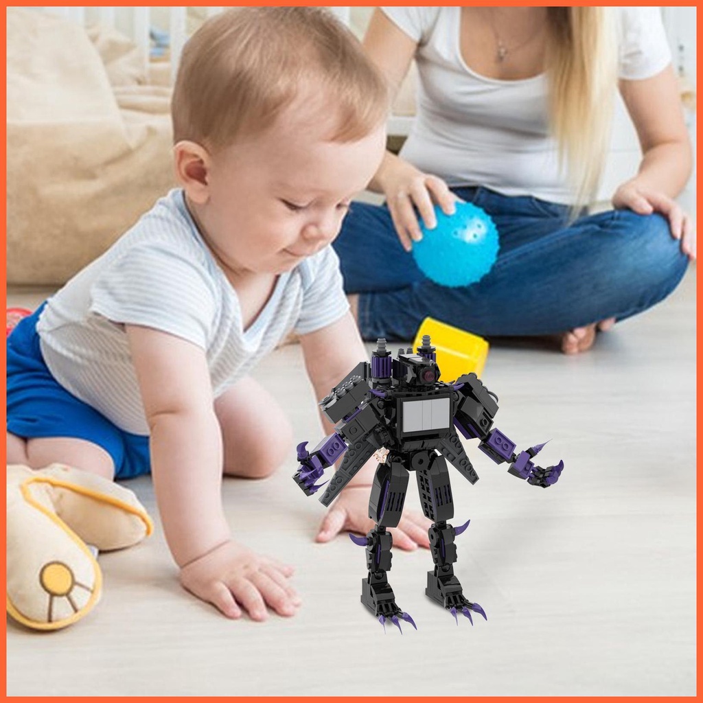 Bộ Đồ Chơi Lắp Ráp Mô Hình Nhân Vật Người Đàn Ông Ngồi toilet titan Trong Trò Chơi Nhân Vật anime