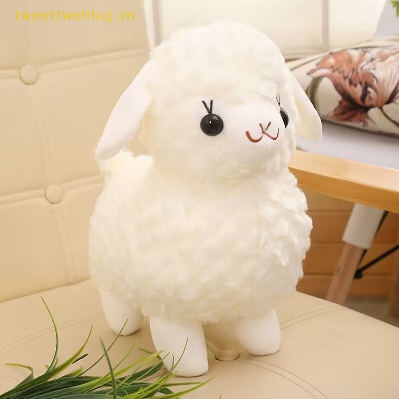Đồ chơi nhồi bông Hình Cừu Trắng Dễ Thương Trang Trí Ghế sofa