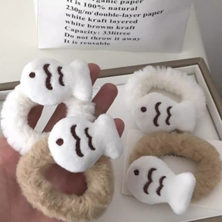 Dây Cột Tóc Ruy Băng Hình Mèo Bông Dễ Thương Cho Bé Gái