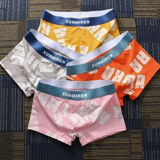 Quần lót boxer cotton thấm hút mồ hôi cho nam
