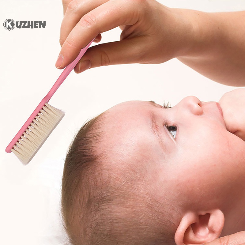 Lược Chải Tóc Mát Xa Da Đầu Bằng Len Tự Nhiên Cho Trẻ Sơ Sinh