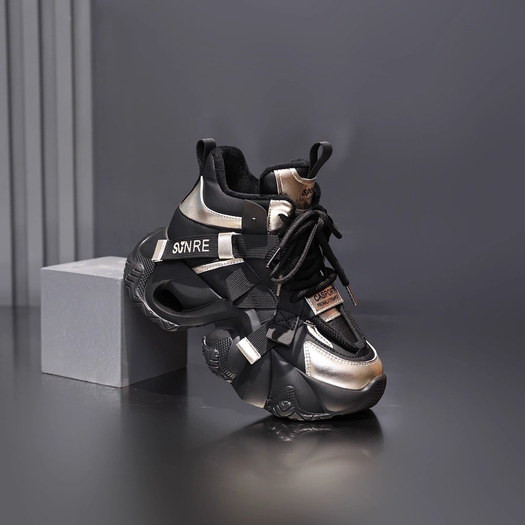 Giày Thể Thao Đế Mềm Dày 6cm Tăng Chiều Cao 2023 Thời Trang Thu Đông Cho Nữ