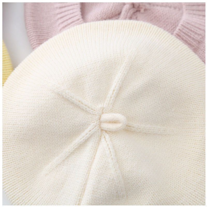 Mũ beret Ren Dệt Kim Dễ Thương, Thích Hợp Cho Bé Gái
