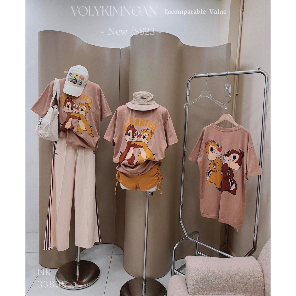 Áo 2 chú sóc nâu disa.ster