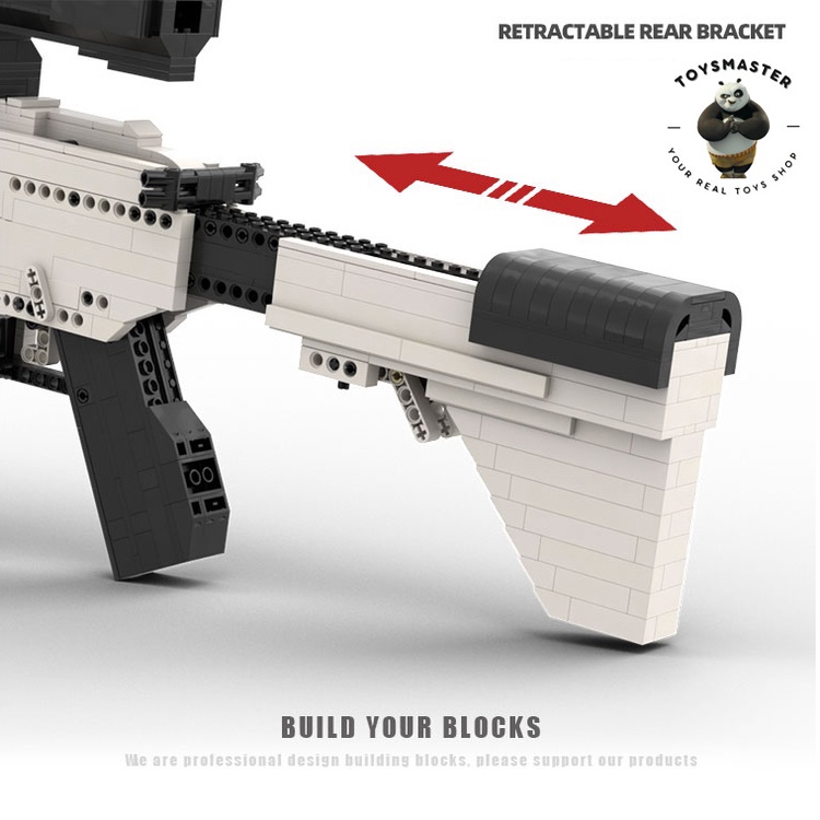 Đồ Chơi Lắp Ráp Kiểu LEGO Súng Mô Hình PUBG G28 MOC Với 2000+ Mảnh Ghép,Bản Thiết Kế Tiêu Chuẩn