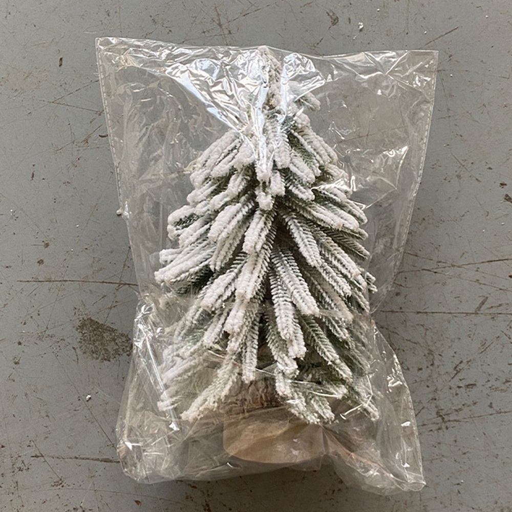 Sáng Tạo Mới Đế Gỗ Phủ Tuyết Cây Thông Giáng Sinh 2023 Đồ Trang Trí Đổ Xô Cây Giáng Sinh Cây Tuyết Tùng Cây Trang Trí Đồ Trang Trí Để Bàn