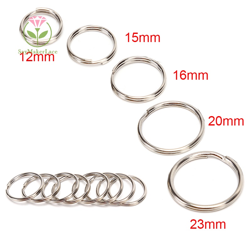 Set 100 Móc Khóa Kim Loại Tự Làm Vòng Nhẫn Tiện Dụng
