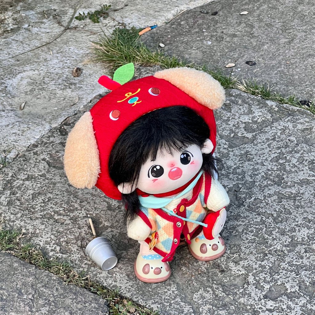 Cotton doll 20cm doll clothes spring and summer cute travel clothes cute cute pet pattern suit