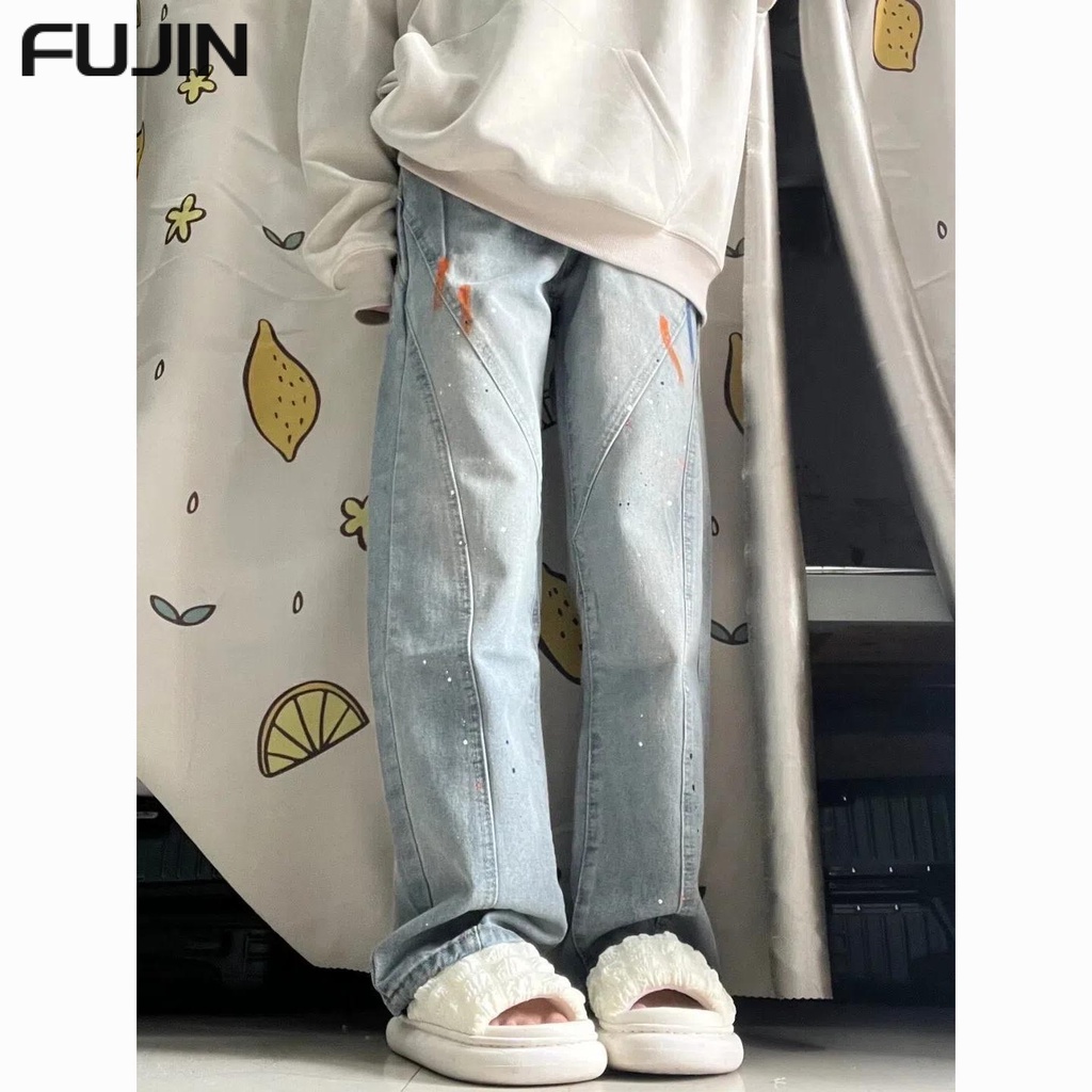 FUJIN quần ống rộng quần nữ jean Popular Casual Fashion Dễ thương WNK23A138E 44Z231031