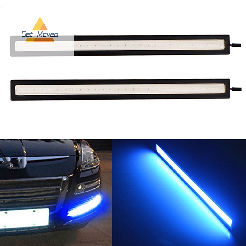 Đèn led cob drl Siêu Sáng Chống Thấm Nước dc 12v 17cm Màu Xanh Dương Có Thể Di Chuyển Cho Xe Hơi Áo Thun Thiết Kế Mới Năng Động Thời Trang