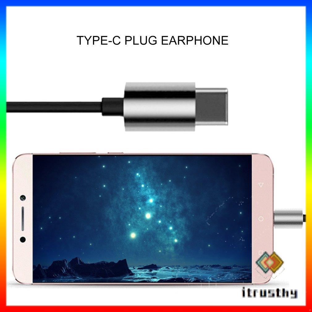 USB Type-C In-Ear Kim Loại Tai Nghe Tai Nghe Có Dây Có Mic Stereo Hansfree Gọi Type-C Tai Nghe Kỹ Thuật Số Tai Nghe Nhét Tai Cho Letv