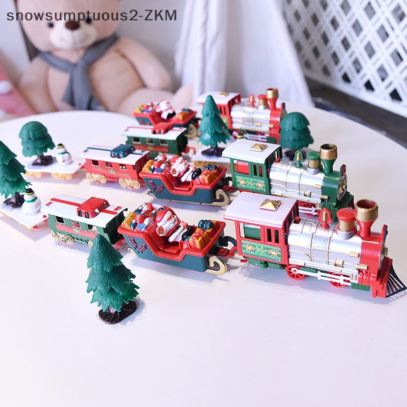 Xe Lửa Đồ Chơi Chạy Bằng Điện Khung Đường Ray Có Âm Thanh & Ánh Sáng Giáng Sinh  Đồ Chơi Xe Lửa Điện Tử Trang Trí Cây Thông Noel Với Đường Ray Xe Lửa Nhẹ Quà Tặng Giáng Sinh Xe Hơi.