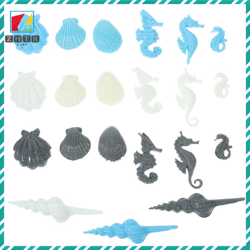 Set 21 Phụ Kiện resin diy Chủ Đề Đại Dương Trang Trí Ốp Điện Thoại