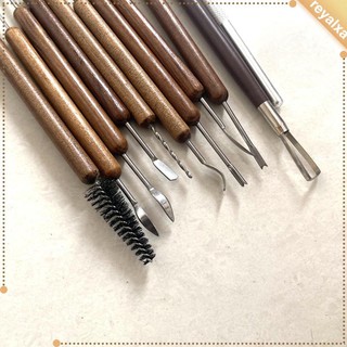11x Dụng cụ đất sét Dụng cụ khắc đất sét cho dụng cụ chạm khắc khắc dập nổi