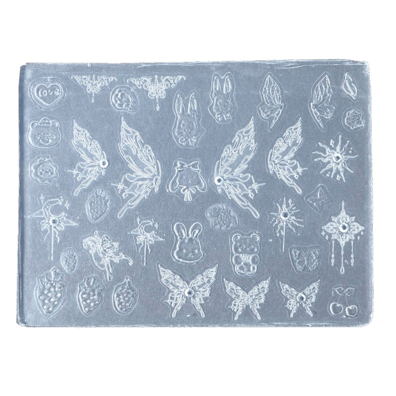 Khuôn silicone Tạo Hình Dập Nổi Trang Trí Móng Tay 3d