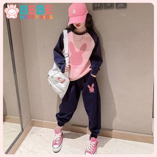 Set đồ thể thao thời trang xuân thu phong cách hàn quốc 2023 cho bé gái