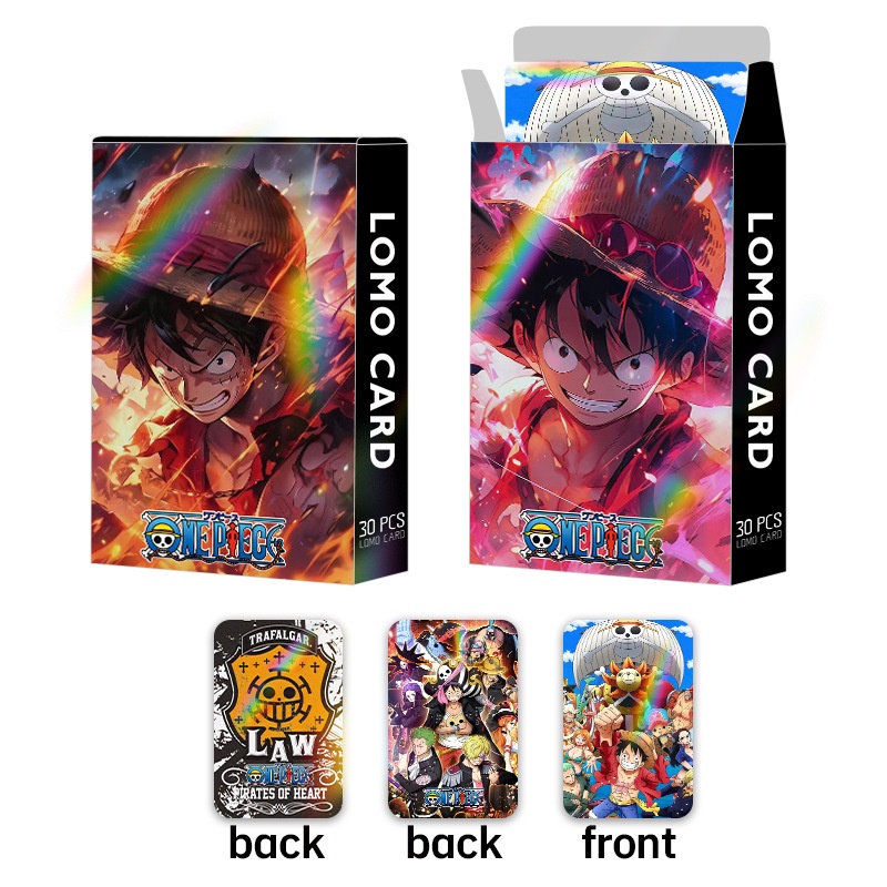 ONE PIECE, OSHI NO KO, Genshin, SPY FAMILY, Haikyuu!! Jujutsu Kaisen, NARUTO, BLUE LOCK, Demon Slayer Laser Flash Lomo Card Photocard