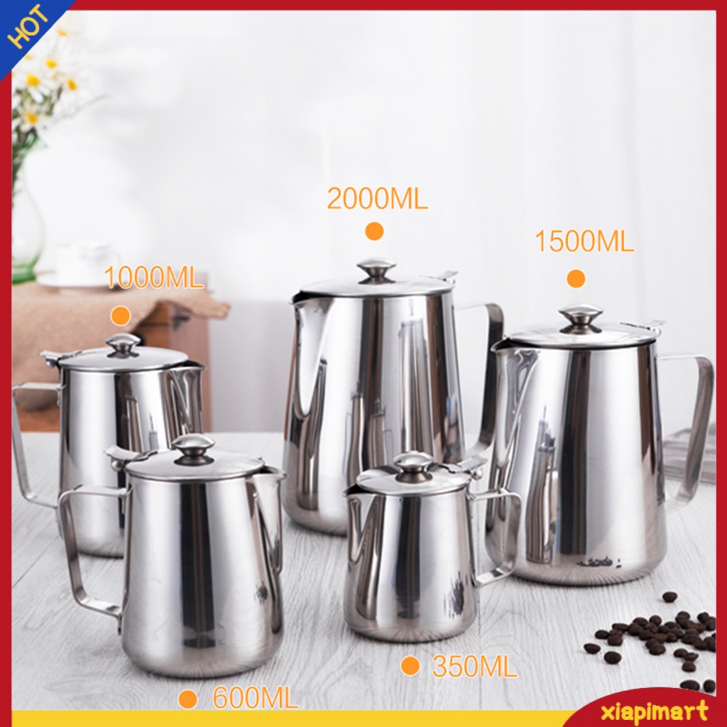 Cốc Inox Pha Cà Phê / Sữa Có Nắp Đa Năng