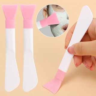 Mềm cọ đắp mặt nạ silicon hai đầu / cọ đắp mặt nạ chăm sóc da mặt cho nữ / cọ đắp mặt nạ đầu mềm / cọ quét mặt nạ tiện lợi