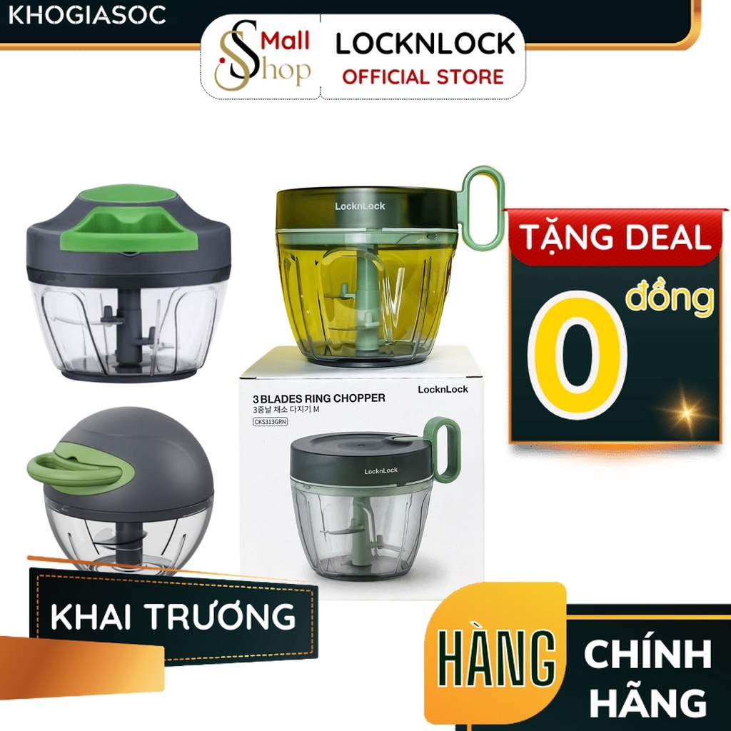 Dụng cụ xay tỏi ớt LocknLock CKS321,- Chính hãng - SSHOP OFFICIAL