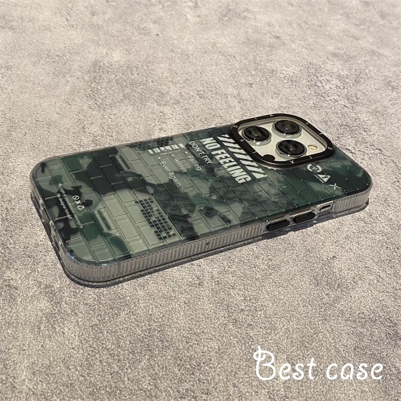 Ốp Điện Thoại Họa Tiết Gạch Rằn Ri Cho iphone 15 14 13 12 11 pro max