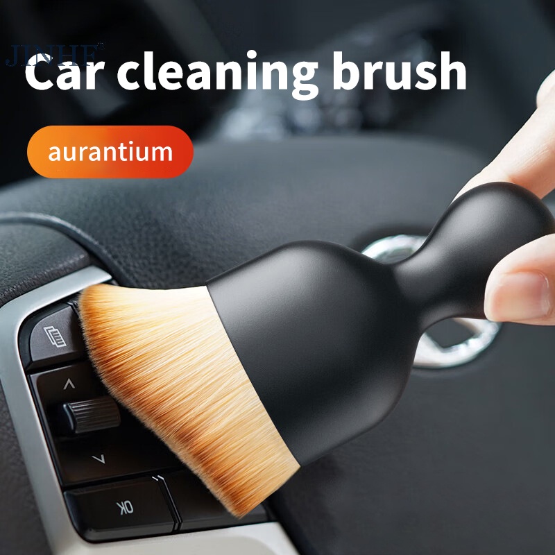 Jinhf Bàn Chải Mềm Làm Sạch Lỗ Thông Gió Xe Hơi Có Vỏ Bọc Làm Sạch Nội Thất Ô Tô Nhân Tạo crevice Duosg