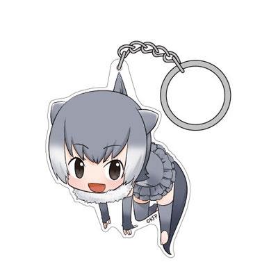 Móc khóa Kemono Friends Armadillo Raccoon Penguin Serval Phụ kiện trang trí túi xách Balo