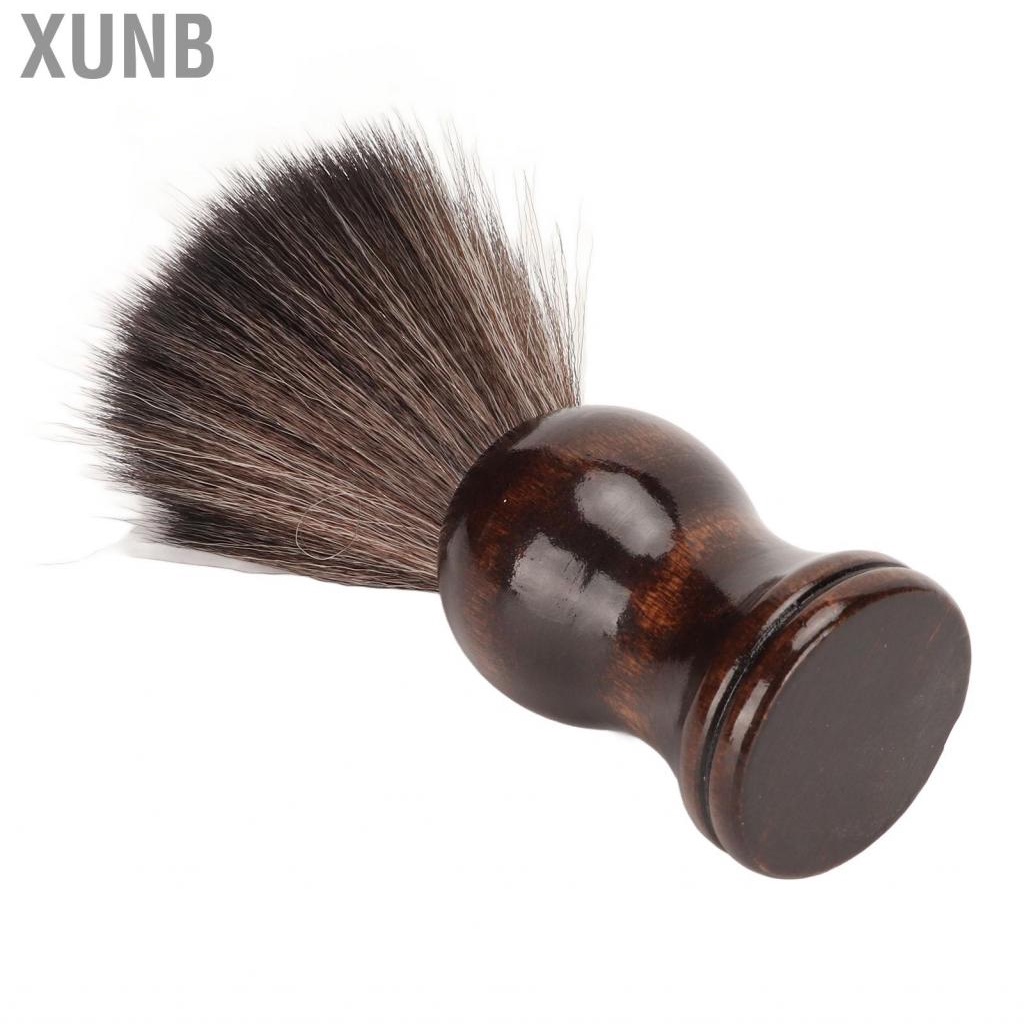 Xunb Beard Foam Brush Dirt  Nylon Soft Shave With Handle For Men BSU