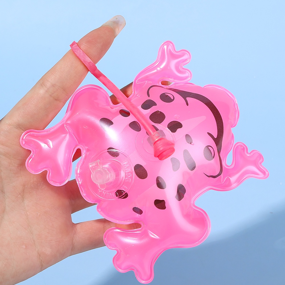 Bong Bóng Hình Ếch Bơm Hơi mini Có Móc Khóa Trang Trí Túi Xách / Điện Thoại Di Động