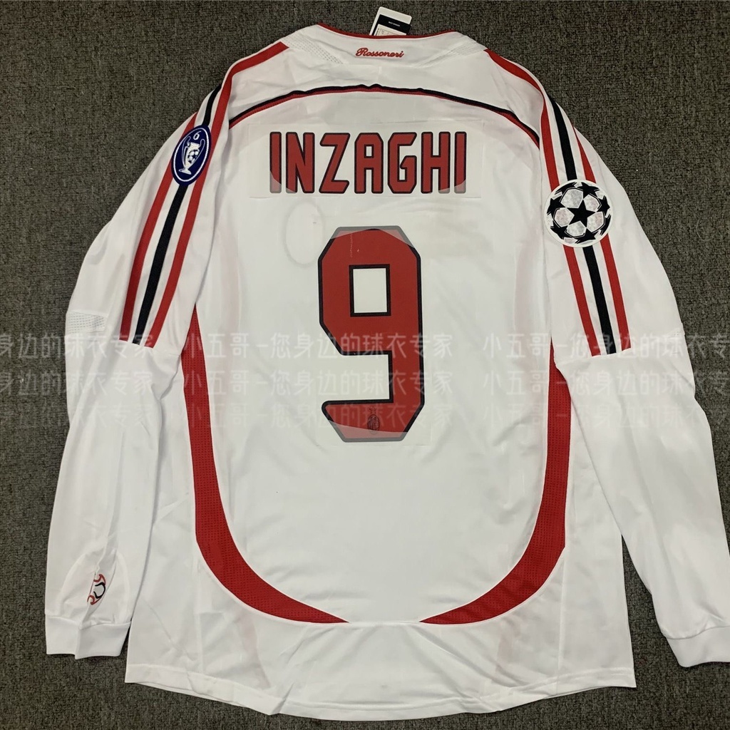 Áo Thun Bóng Đá Dài Tay Phong Cách retro 06-07 ac milan