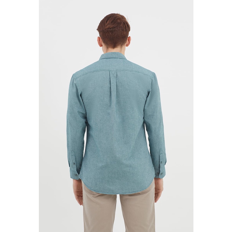 Áo sơ mi nam tay dài button down , thời thượng, lịch lãm, chỉn chu John Henry - WS21SS58P-LC