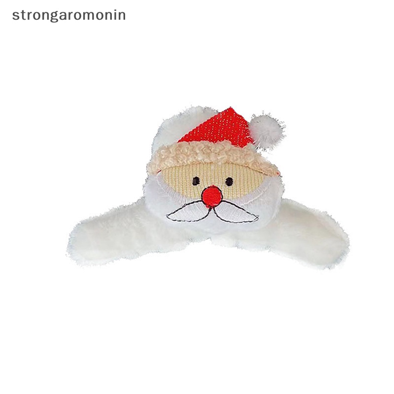 Kẹp Tóc Hình Ông Già Noel / Cá Mập Bằng Lông Nhung Dễ Thương Xinh Xắn Cho Nữ