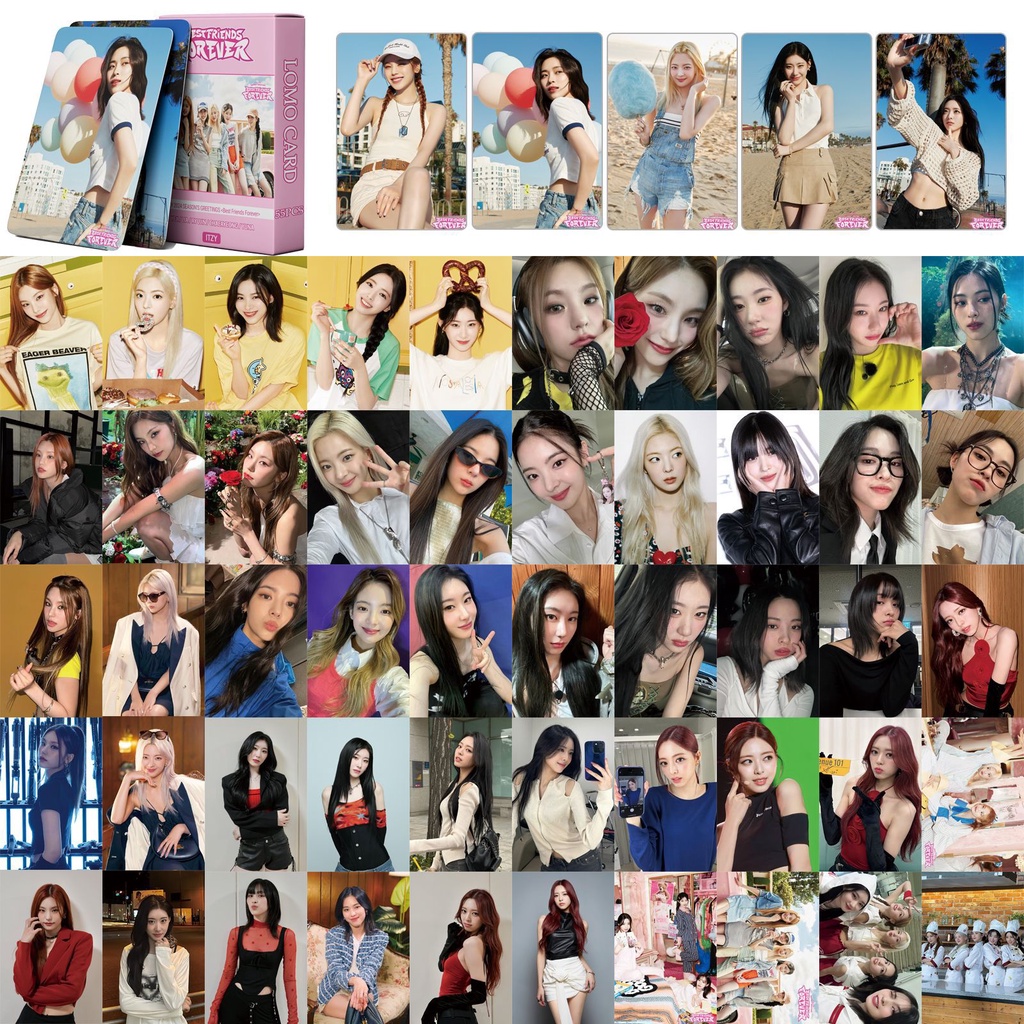ITZY BEST FRIENDS FOREVER 2024 Season's Greetings Photocard Sugar-holic & Crazy in Love Lomo Card Postcard