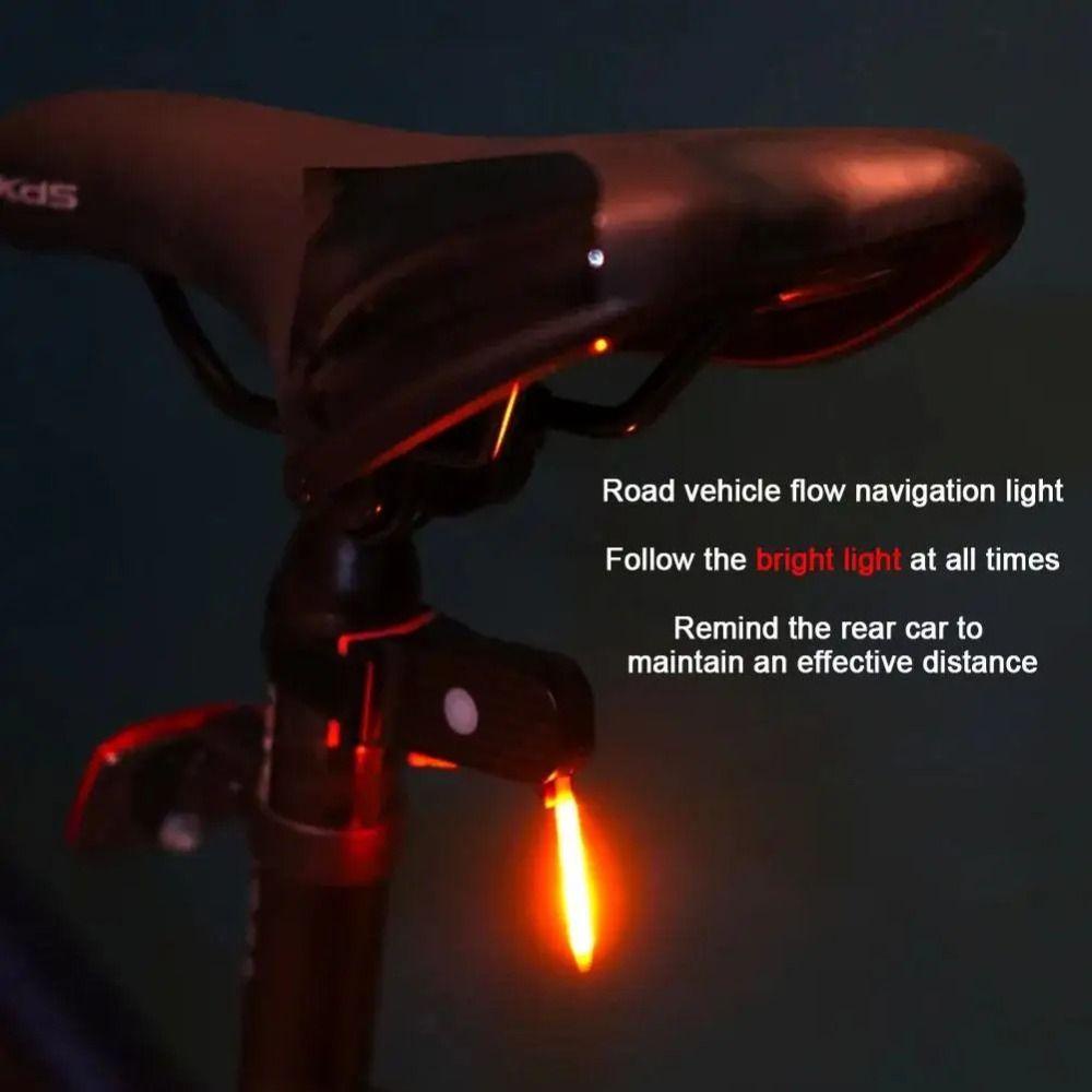 Đèn led Gắn Đuôi Xe Đạp Bằng Nhựa Siêu Sáng Kèm Sạc usb Tiện Dụng