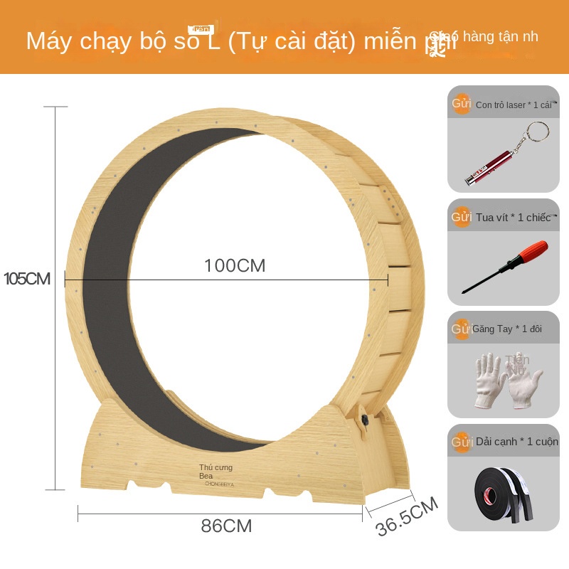 Bánh Xe Lăn Sợi Cao Chống Kẹp Chân Cho Mèo