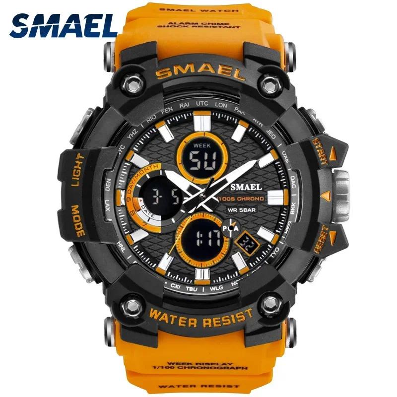 Smael1802d Đồng Hồ Thể Thao Chống Nước 50m Thời Gian Kép Cho Nam