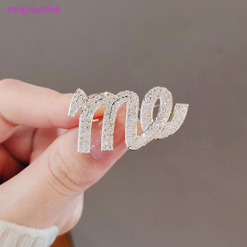Ghim Cài Áo Hình Chữ me Đính Đá Thời Trang Cho Nữ vn