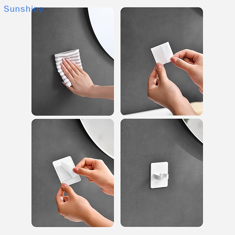 Giá Đỡ Lược Kẹp Tóc Gắn Tường Nhà Tắm Bằng Nhựa Tiện Dụng