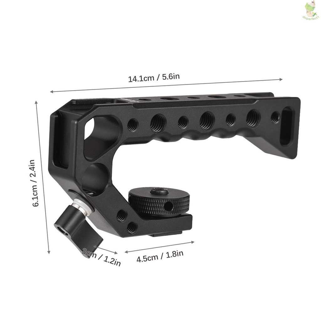 Tay Cầm Máy Ảnh Có 4 Lỗ Gắn cold shoe 1 / 4in Và 3 / 8in Kết Nối Với Máy Ảnh Có Ren came-1120