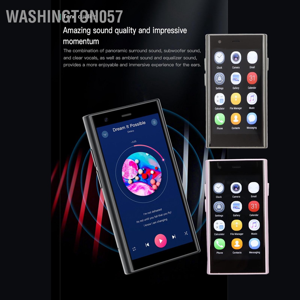 Washington057 SOYES S23 Pro Điện thoại thông minh mini 3.0 inch Kính 3D siêu mỏng WiFi RAM 2GB ROM 16GB 0 3MP Mặt trước 2MP Camera sau di động bỏ túi 3G cho Android 8.1