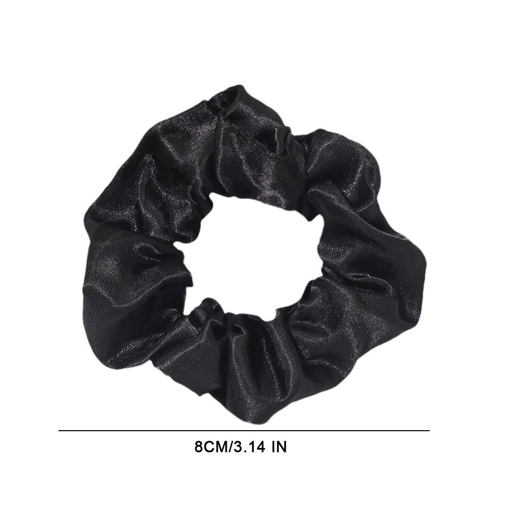 Dây Cột Tóc Bản Lớn Màu Sắc Đơn Giản Phong Cách retro Cho Nữ