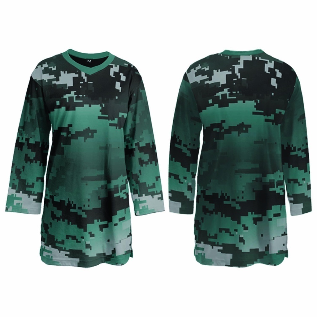 Áo Thun unisex Màu Xanh Lá Cây Họa Tiết camo muslimah jersi