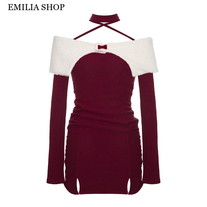 Chất lượng cao EMILIA SHOP Chic váy nữ Đầm Body Cho thời váy Stylish Popular Fashion INS WLQ23B0JWL 47Z231121